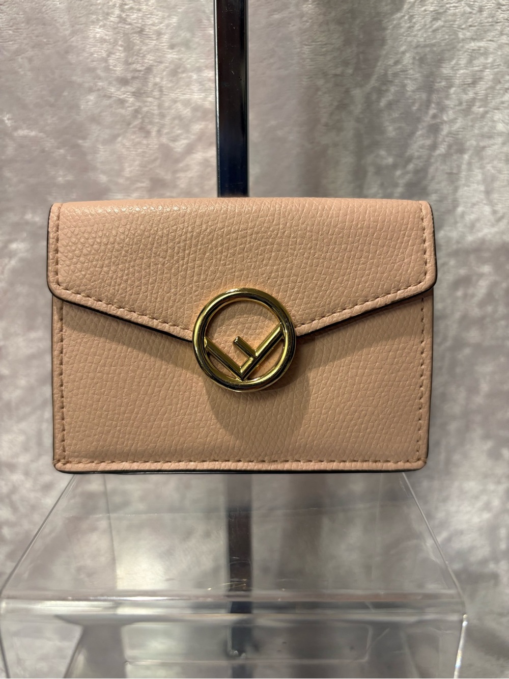 Fendi F is Fendi Mini Wallet Pink Authentic